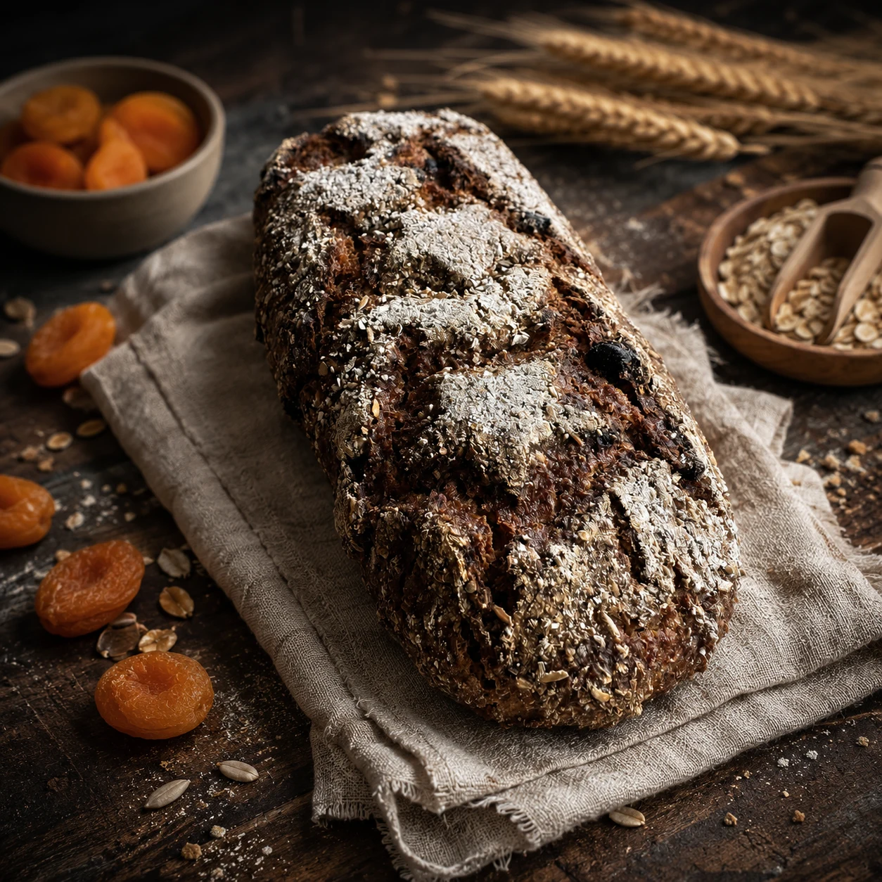 Pain de Seigle aux Abricots — Boulangerie La Promenade Nax