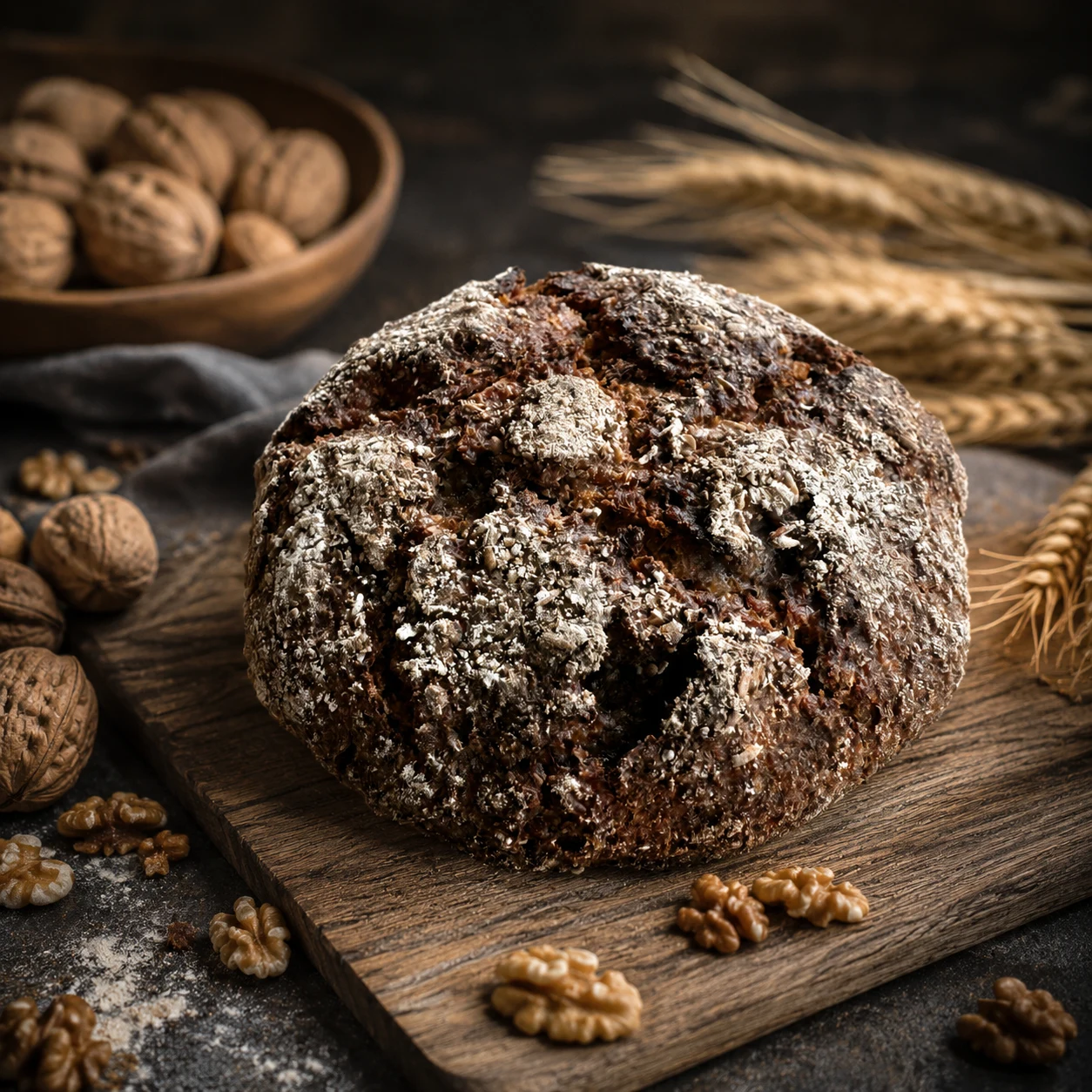 Pain de Seigle aux Noix — Boulangerie La Promenade Nax