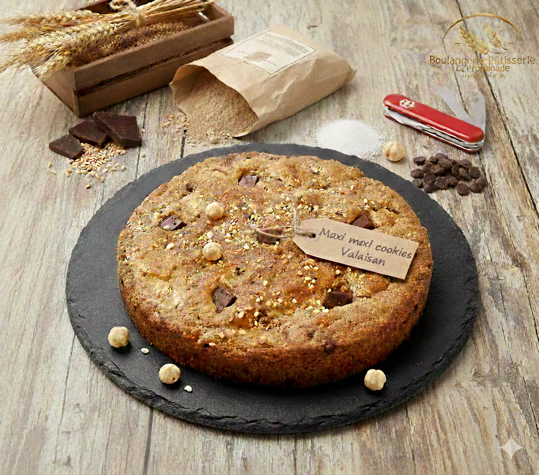 Maxi Cookie Valaisan à la farine de seigle — La Promenade Nax